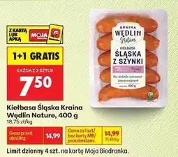 Biedronka Kiełbasa Śląska Kraina Wędlin Nature oferta