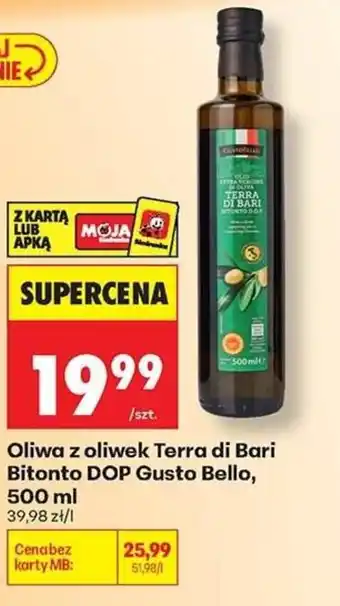 Biedronka Oliwa z oliwek Terra di Bari Bitonto DOP Gusto Bello oferta