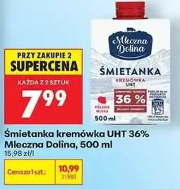 Biedronka Śmietanka kremówka UHT oferta