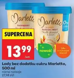 Biedronka Lody bez dodatku cukru Marletto oferta