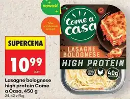 Biedronka Lasagne bolognese high protein Come a Casa oferta