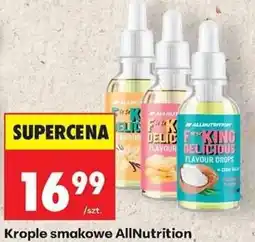 Biedronka Krople smakowe AllNutrition oferta