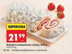 Biedronka Rolada truskawkowa z bezą oferta