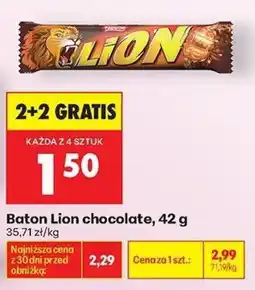 Biedronka Baton Lion chocolate oferta