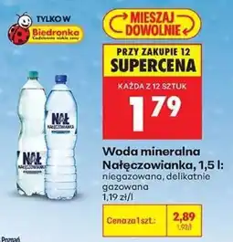 Biedronka Woda mineralna Nałęczowianka oferta