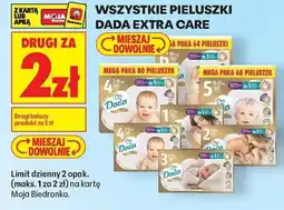Biedronka WSZYSTKIE PIELUSZKI DADA EXTRA CARE oferta