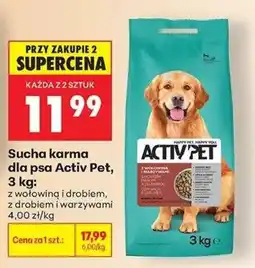 Biedronka Sucha karma dla psa Activ Pet oferta