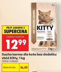 Biedronka Sucha karma dla kota bez dodatku zbóż Kitty oferta