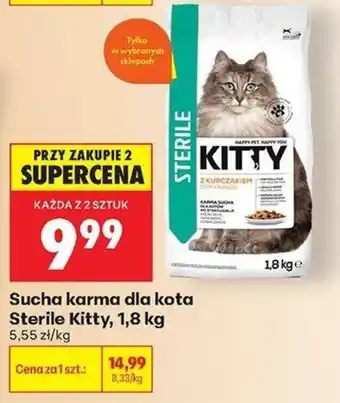 Biedronka Sucha karma dla kota Sterile Kitty oferta