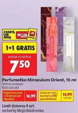 Biedronka Perfumetka Miraculum Orient oferta