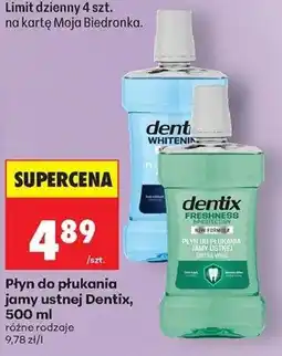 Biedronka Płyn do płukania jamy ustnej Dentix oferta