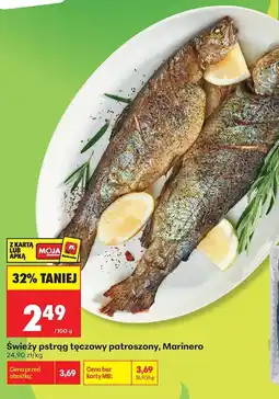 Biedronka Świeży pstrąg tęczowy patroszony, Marinero oferta