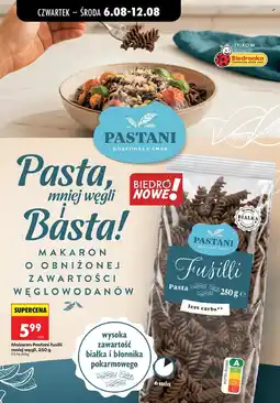 Biedronka Makaron Pastani fusilli oferta