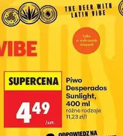 Biedronka Piwo Desperados Sunlight oferta