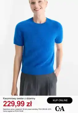 C&A Sweter kaszmirowy z dzianiny C&A oferta