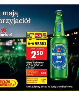 Biedronka Piwo bezalkoholowe Heineken oferta