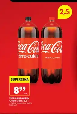 Biedronka Napój gazowany Coca-Cola Zero Cukru oferta