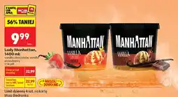 Biedronka Lody Manhattan vanilla strawberry oferta