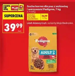 Biedronka Sucha karma dla psa Pedigree Adult z wołowiną i warzywami oferta