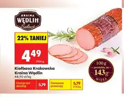 Biedronka Kiełbasa Krakowska Kraina Wędlin Select oferta