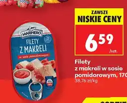 Biedronka Filety z makreli w sosie pomidorowym Marinero oferta