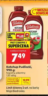 Biedronka Ketchup Pudliszki pikantny oferta