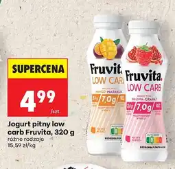 Biedronka Jogurt pitny low carb Fruvita mango marakuja oferta