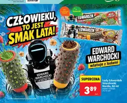 Biedronka Lody Edwardzik truskawka i limonka Nordis oferta