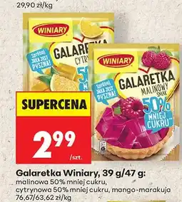 Biedronka Galaretka malinowa Winiary 50% mniej cukru oferta