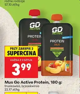 Biedronka Mus proteinowy Go Active truskawka oferta