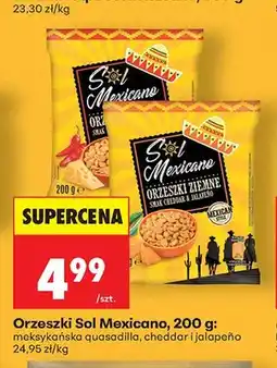 Biedronka Orzeszki ziemne o smaku meksykańskiej quesadilli Sol Mexicano oferta