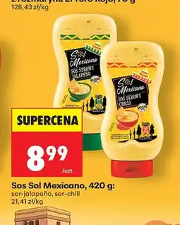 Biedronka Sos ser-jalapeno Sol Mexicano oferta