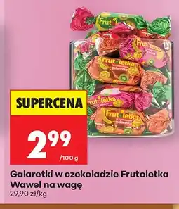 Biedronka Galaretki w czekoladzie Frutoletka Wawel na wagę oferta