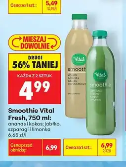 Biedronka Smoothie Vital Fresh ananas i kokos oferta