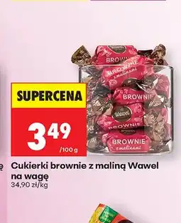 Biedronka Cukierki brownie z maliną Wawel na wagę oferta