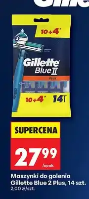 Biedronka Maszynki do golenia Gillette Blue II Plus oferta
