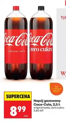 Biedronka Napój gazowany Coca-Cola Zero Cukru oferta