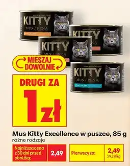 Biedronka Mus dla kota Kitty Excellence z kurczakiem oferta
