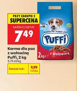 Biedronka Karma dla psa Puffi z wołowiną oferta
