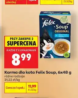 Biedronka Karma dla kota Felix Soup Original oferta