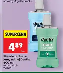 Biedronka Płyn do płukania jamy ustnej Dentix Whitening oferta