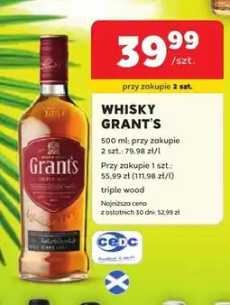 Stokrotka Whisky Grant's Triple Wood oferta