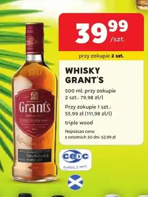 Stokrotka Whisky Grant's Triple Wood oferta