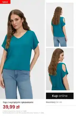 Top Secret Top z wyciętymi rękawami oferta
