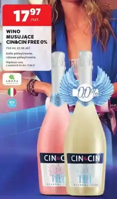 Stokrotka Wino musujące bezalkoholowe Cin&Cin Free białe półwytrawne oferta