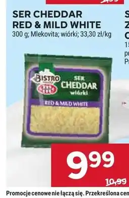 Stokrotka Ser Cheddar wiórki Red & Mild White Bistro Mlekovita oferta