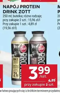 Stokrotka Napój proteinowy czekoladowy Zott Protein Drink oferta