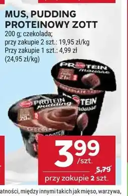 Stokrotka Pudding proteinowy czekoladowy Zott Protein oferta