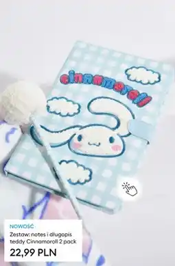 Sinsay Zestaw notes i długopis teddy Cinnamoroll 2-pak oferta