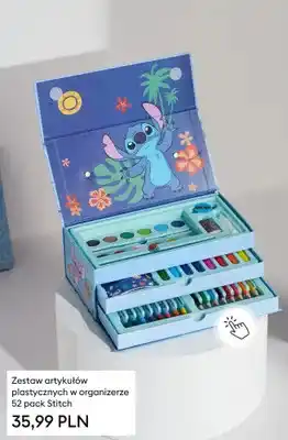 Zestaw artykułów plastycznych w organizerze Stitch 52-pak